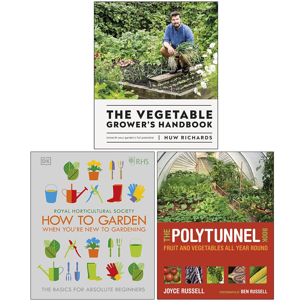 The Vegetable Grower's Handbook by Huw Richards - front cover of gardening collection book