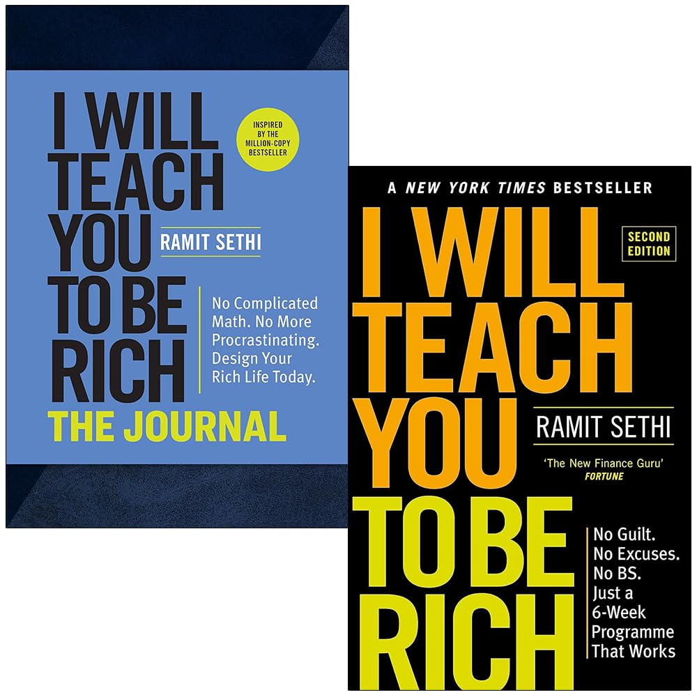 Front cover of Ramit Sethi's I Will Teach You to Be Rich 2 Books Collection Set paperback, featuring I Will Teach You to Be Rich (2nd Edition) and The Journal
