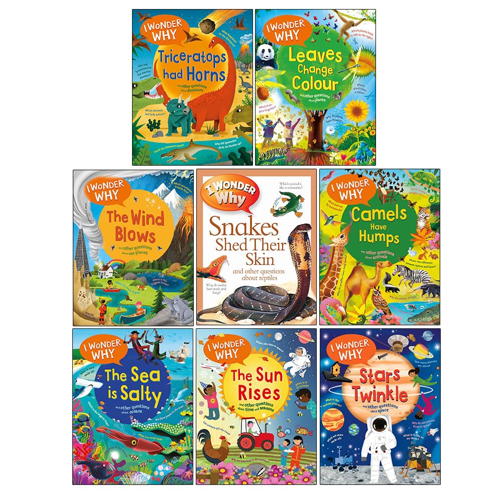 I Wonder Why 8 Books Collection Set paperback front cover showing all eight titles by Anita Ganeri and others