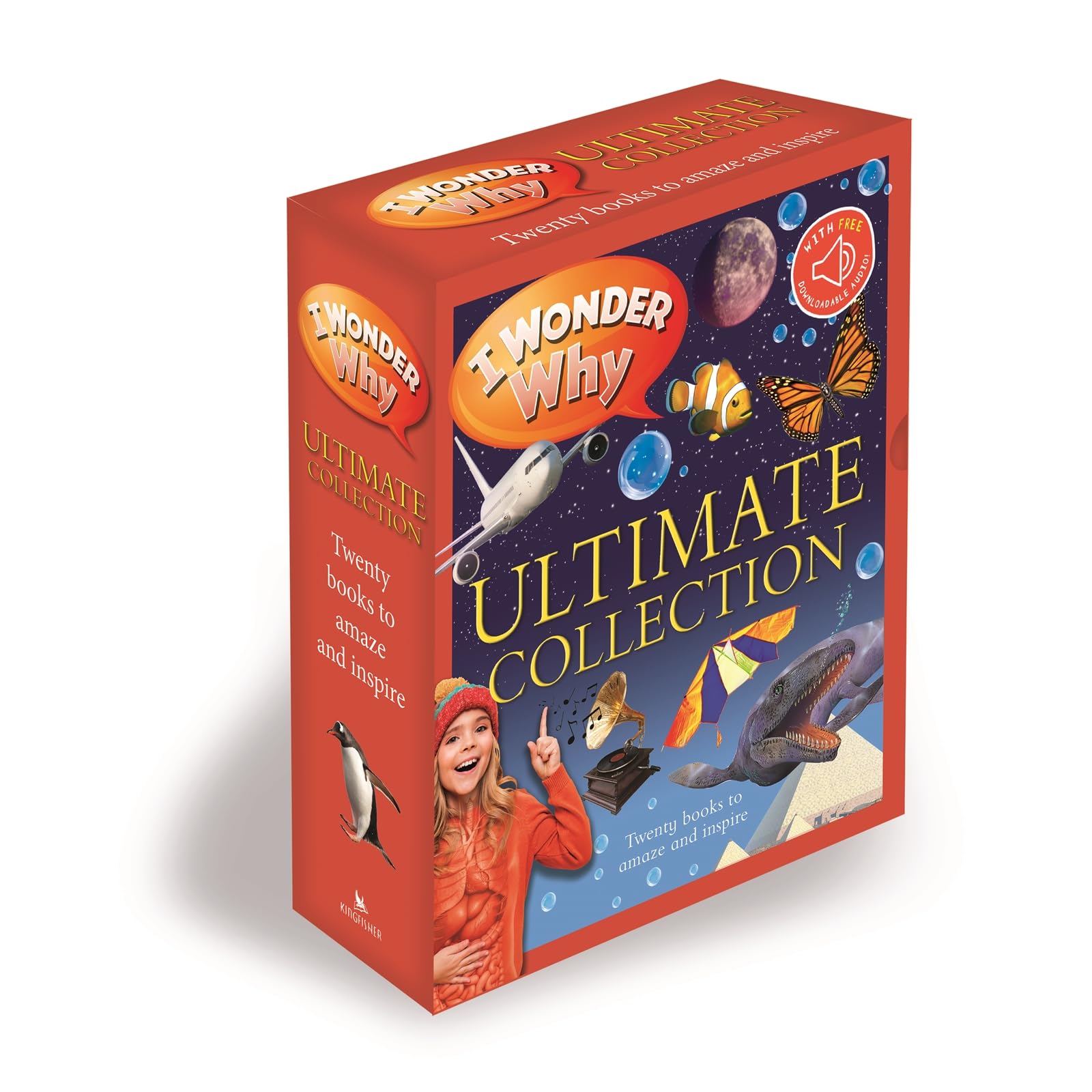 I Wonder Why Ultimate Collection 20 books paperback box set front cover, Kingfisher nonfiction series for ages 7-9