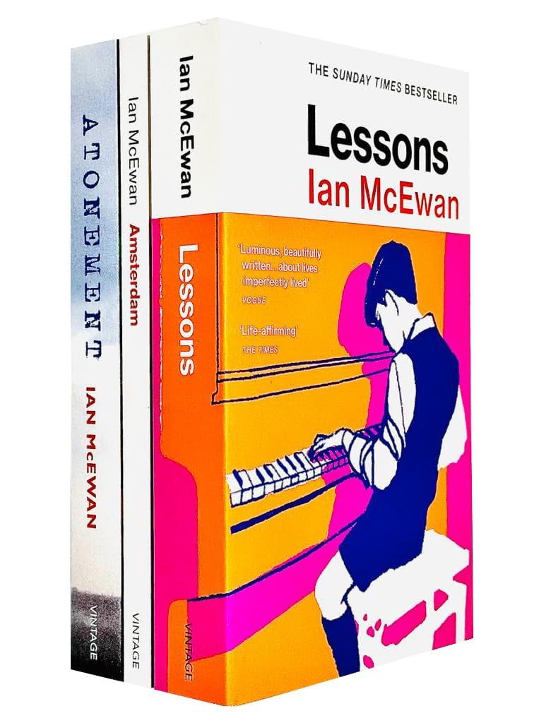Ian McEwan 3 Books Collection Set paperback front cover featuring Lessons, Atonement, and Saturday