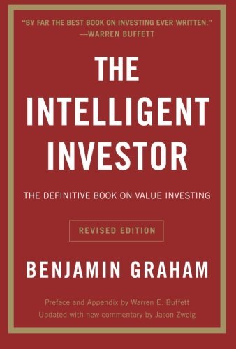 Angled stack view of all six paperback titles including The Intelligent Investor, Shoe Dog, and 10% Happier