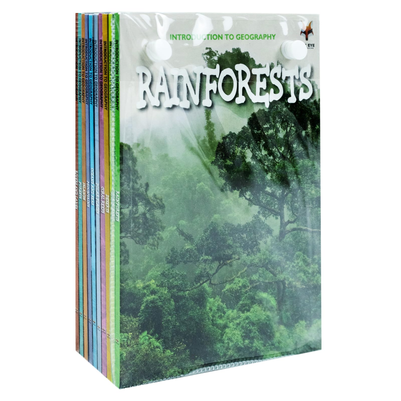 Full set arranged to display all ten titles in the Introduction to Geography for Beginners collection