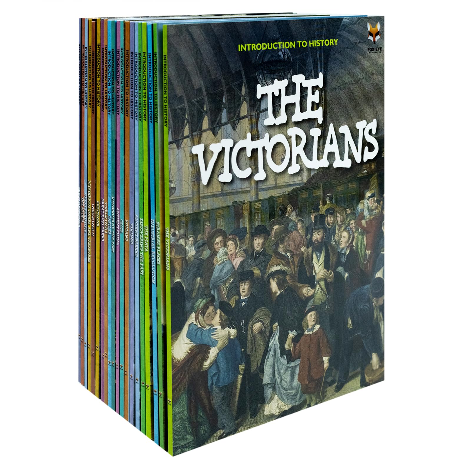 Full 20-book Introduction to History for Beginners collection fanned out showing all paperback titles