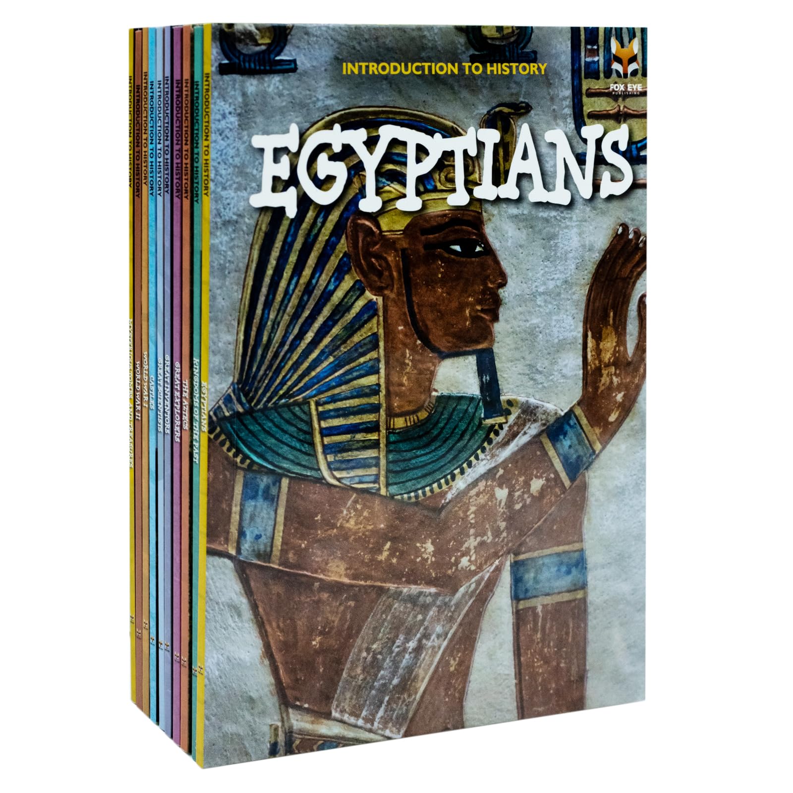 Full 10-book set of Introduction to History for Beginners Series 2 paperback books fanned out showing all titles
