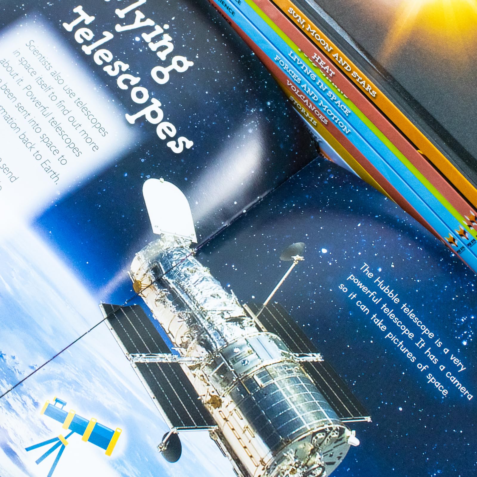 Full Introduction to Science for Beginners 10-book hardback collection set by Jasmine Brooke displayed together on a shelf.