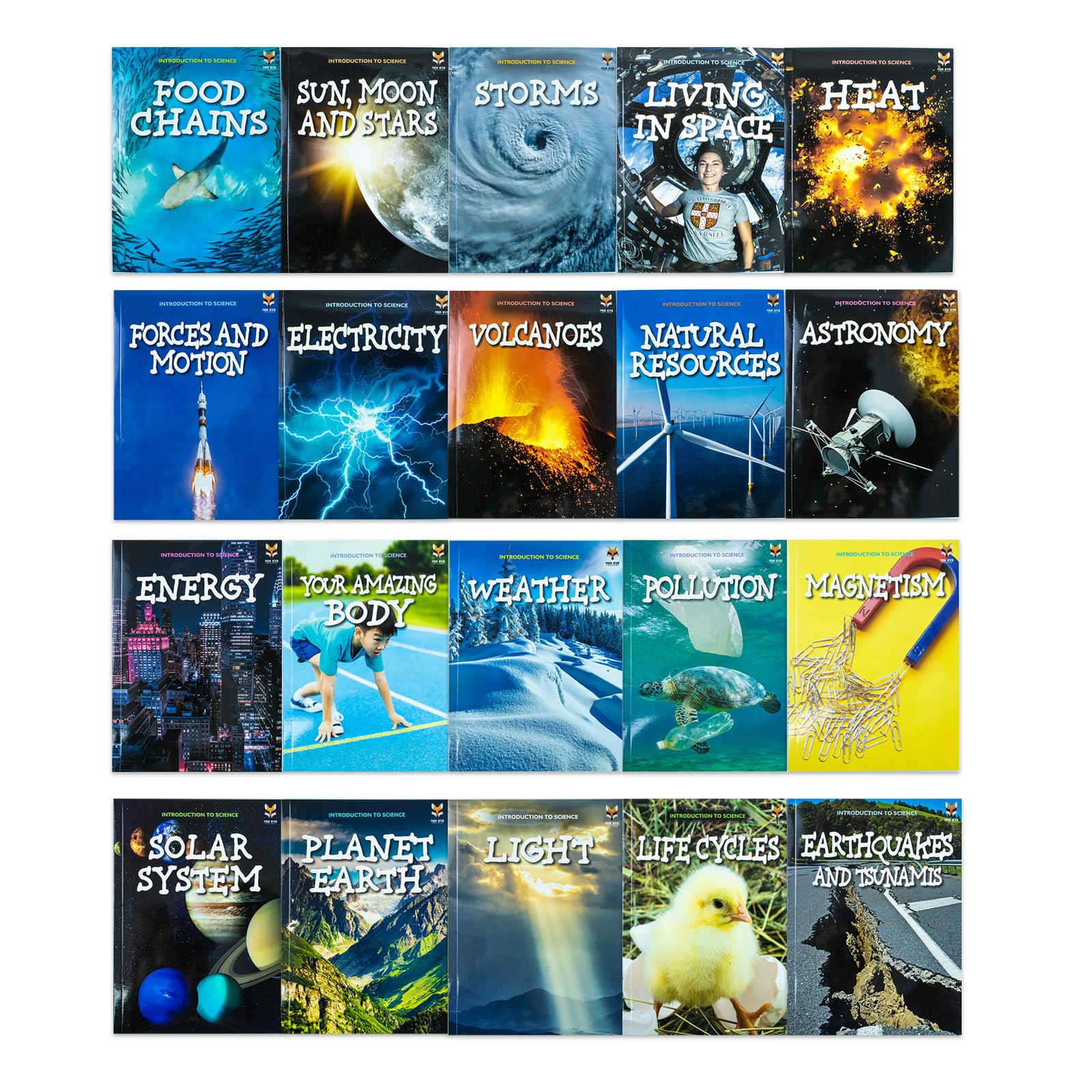 Introduction to Science for Beginners 20 book collection set by Jasmine Brooke - front cover of the paperback box set
