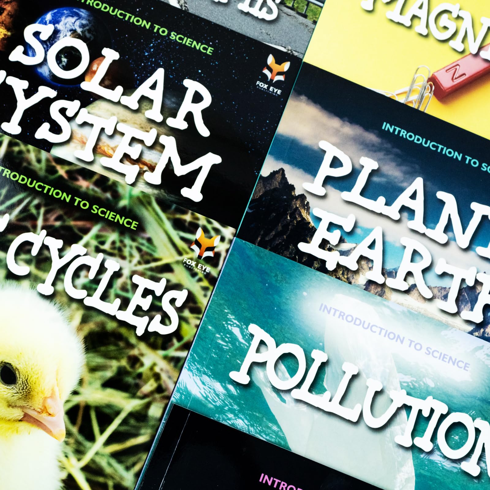 Introduction to Science for Beginners Series 2 - Introduction to Solar System and Introduction to Weather paperback covers