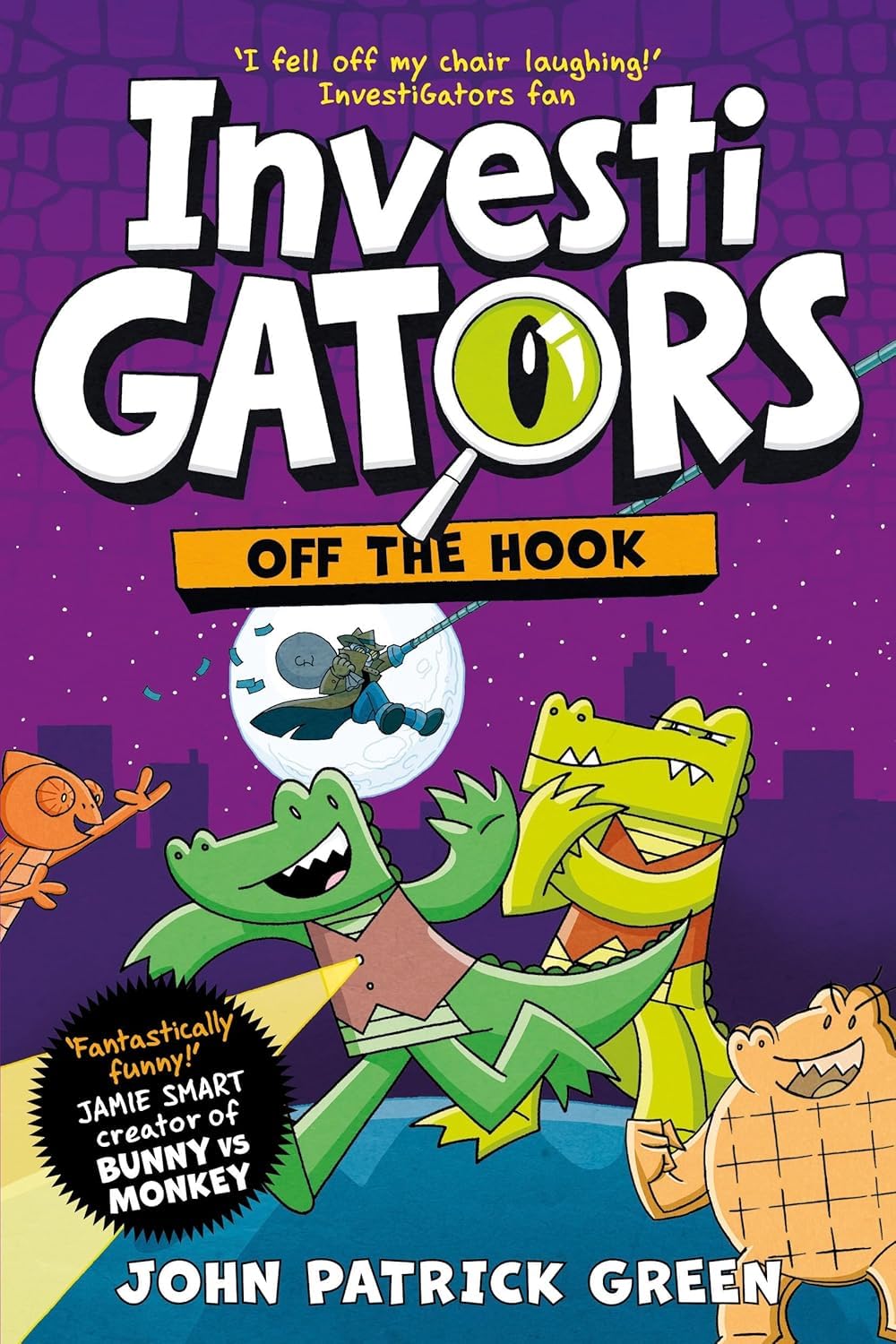 close-up of InvestiGators: Take the Plunge and Off the Hook paperback covers