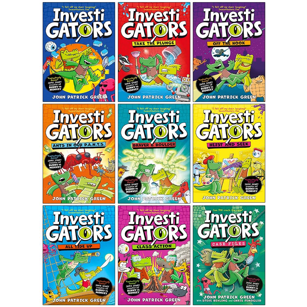 front cover of the full InvestiGators 9-book paperback collection set