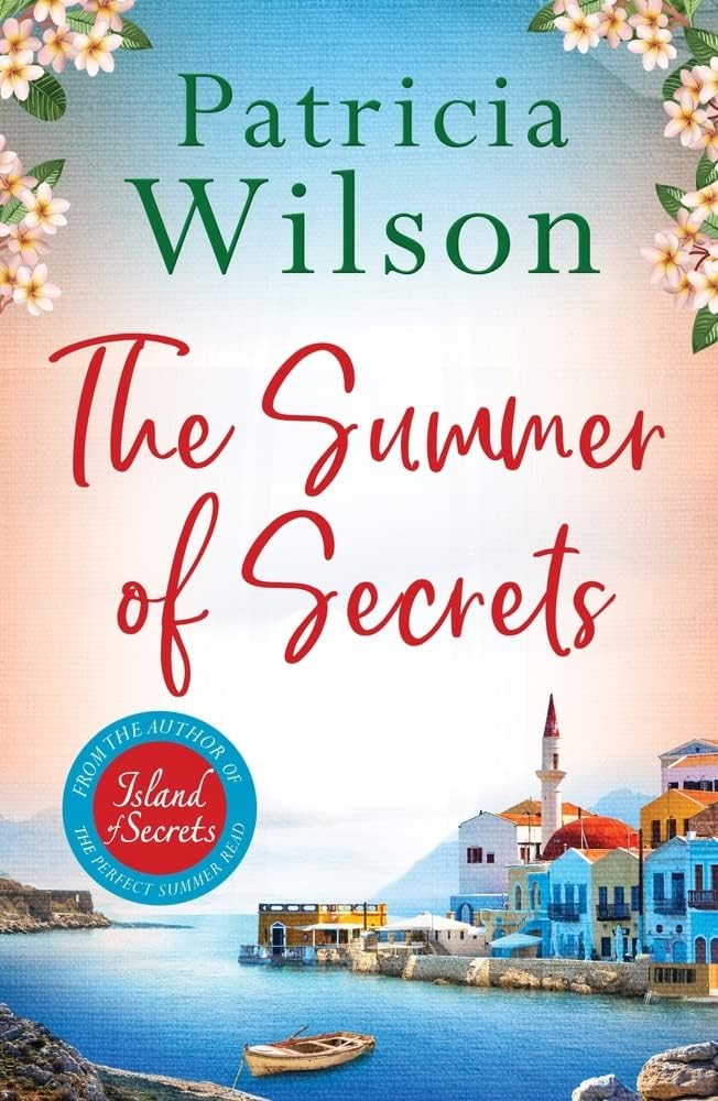 The Summer of Secrets by Patricia Wilson paperback front cover, Greek island family saga