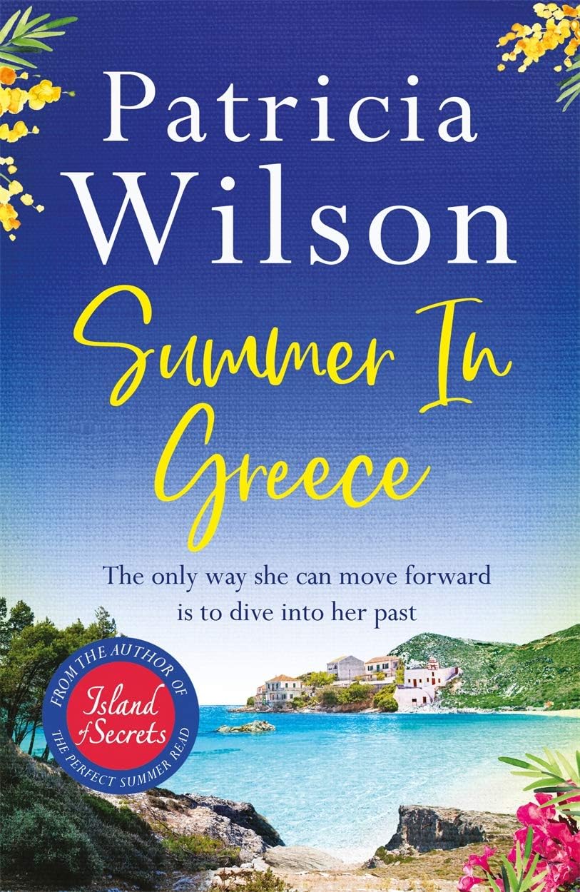 Summer in Greece by Patricia Wilson paperback front cover, Mediterranean romance novel