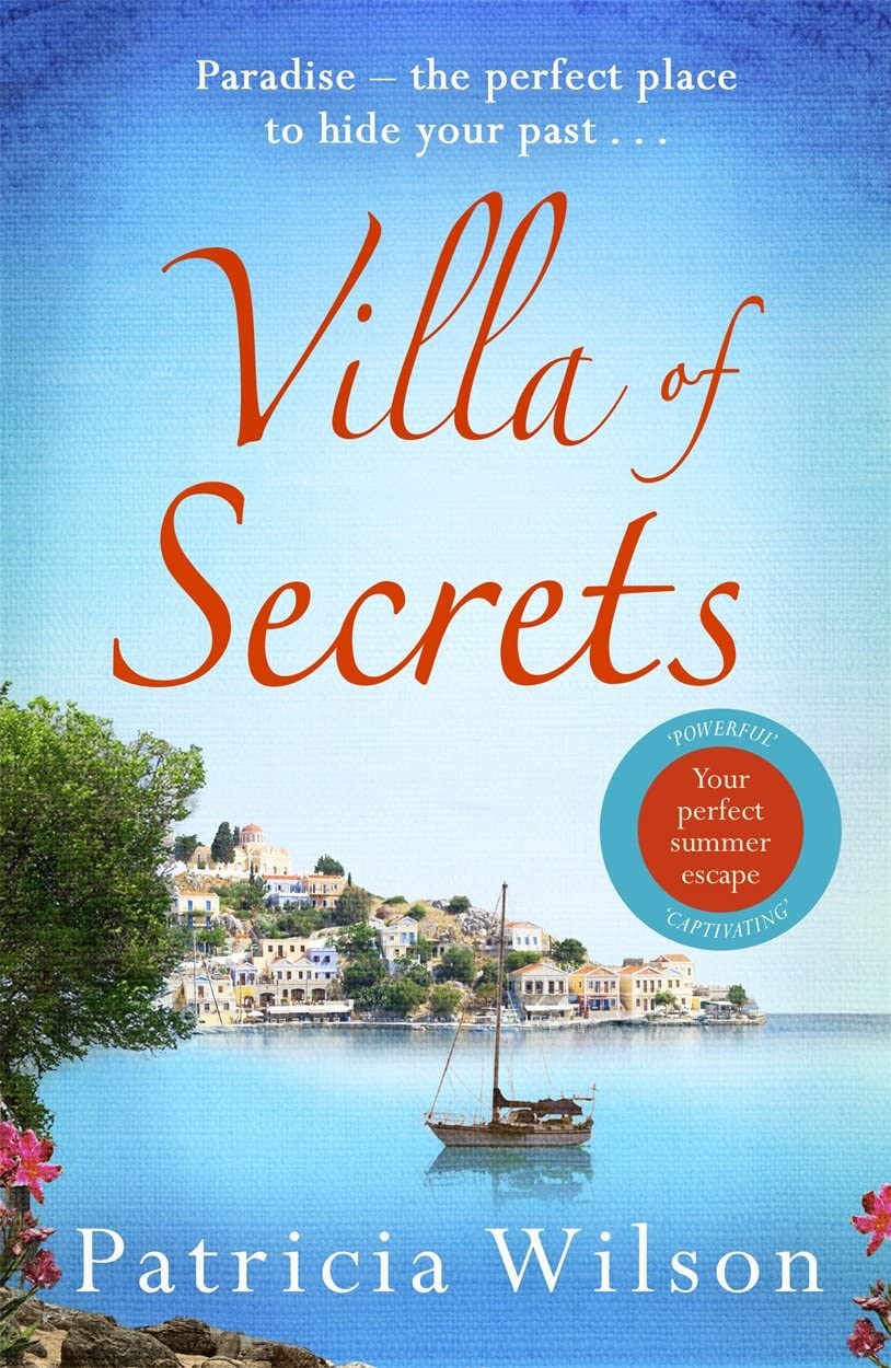 Villa of Secrets by Patricia Wilson paperback front cover, Mediterranean villa family saga