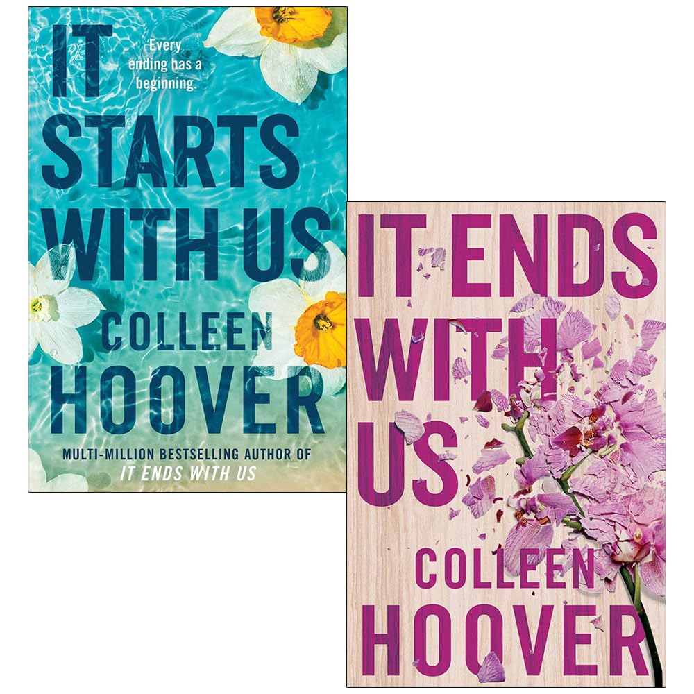 It Ends with Us Series by Colleen Hoover 2 Books Collection Set paperback front covers