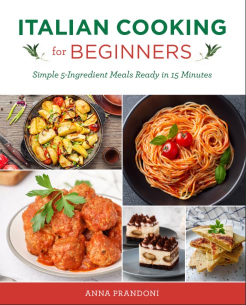Italian Cooking for Beginners by Anna Prandoni - paperback front cover
