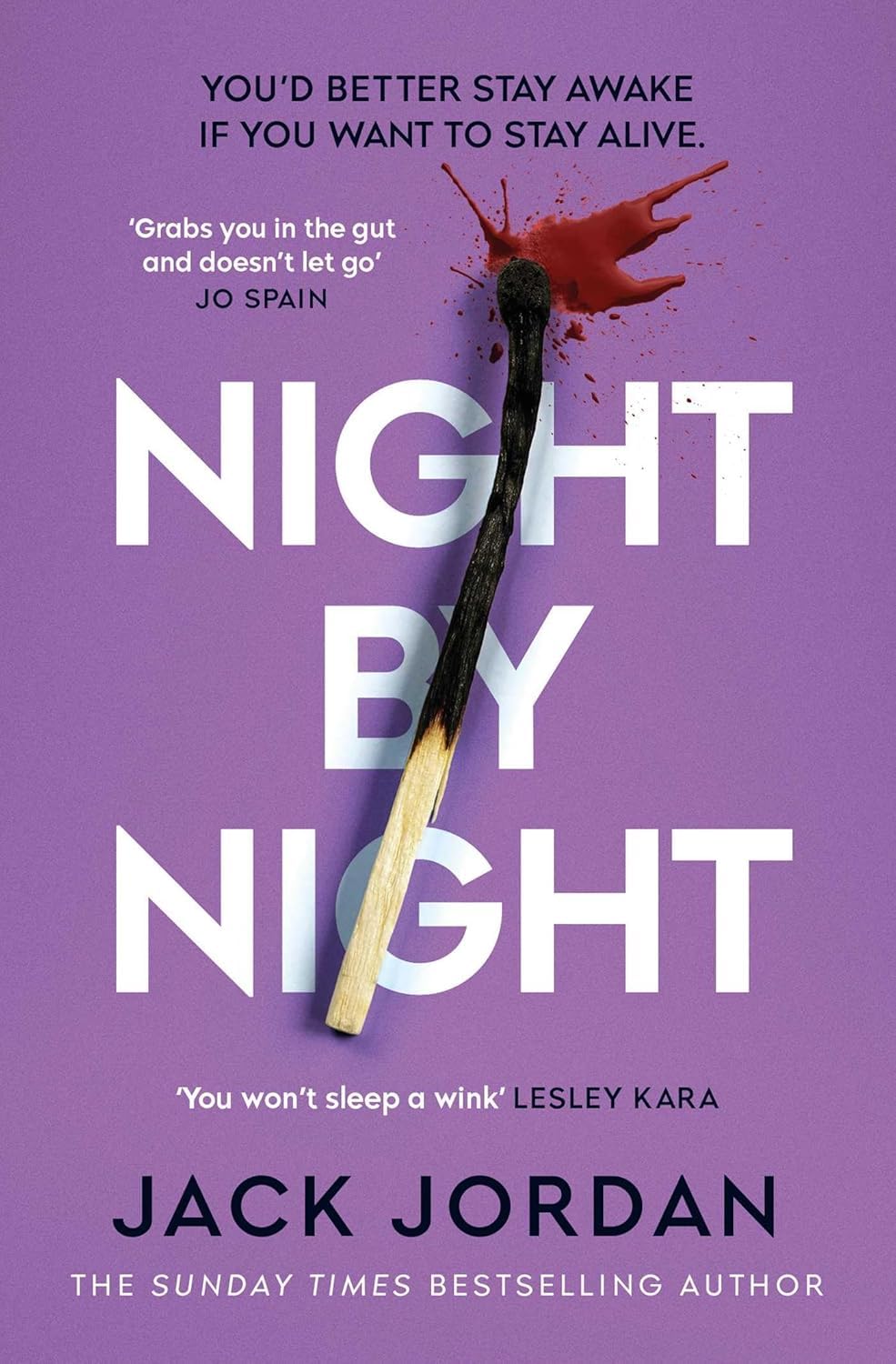 Night By Night paperback cover by Jack Jordan, the fifth title in this 5 books collection set