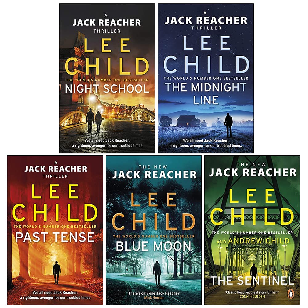 Jack Reacher Series Books 21-25 by Lee Child 5-book paperback collection set, front view