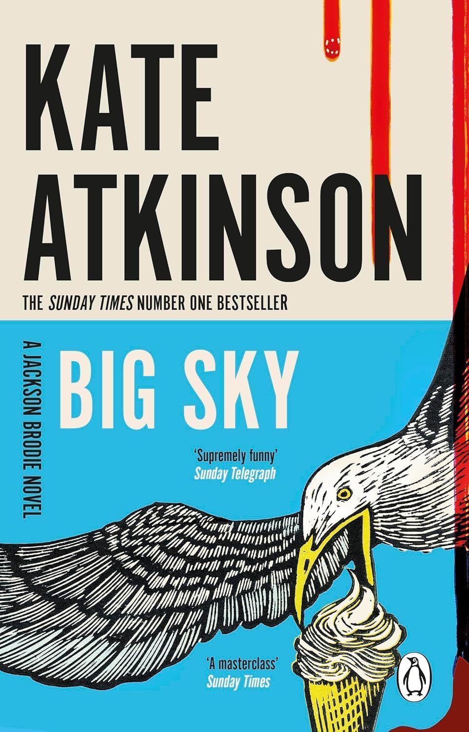 Big Sky and Death at the Sign of the Rook paperback covers from the Jackson Brodie series