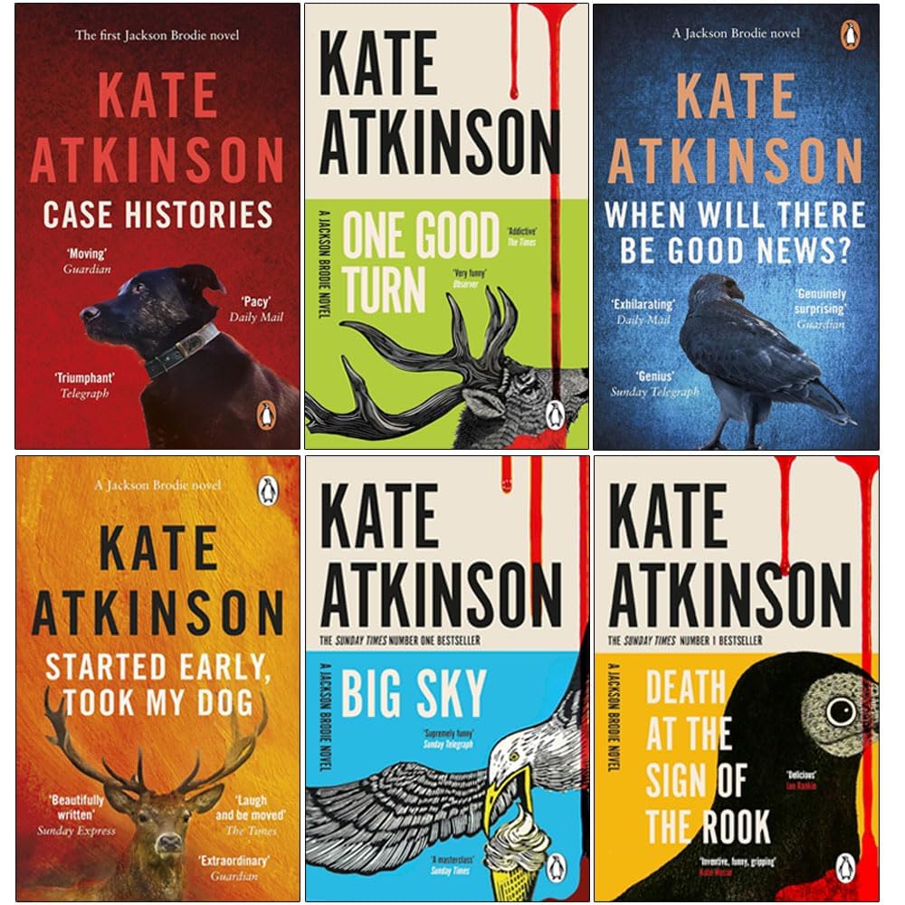 Jackson Brodie 6 Book Collection Set by Kate Atkinson - front cover of full paperback boxed set