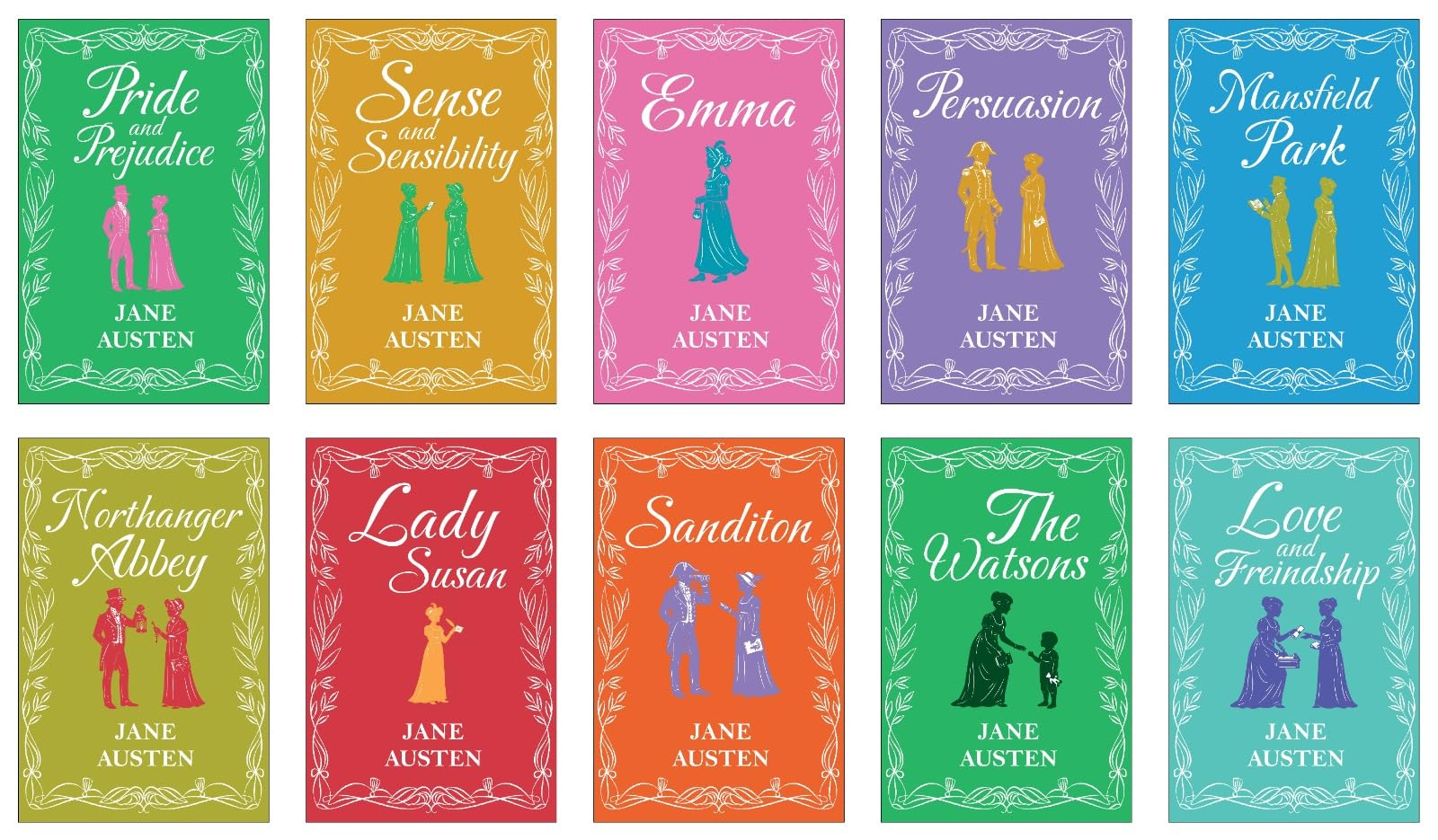Jane Austen 10 Books Collection Set paperback - close-up of the Pride and Prejudice paperback cover
