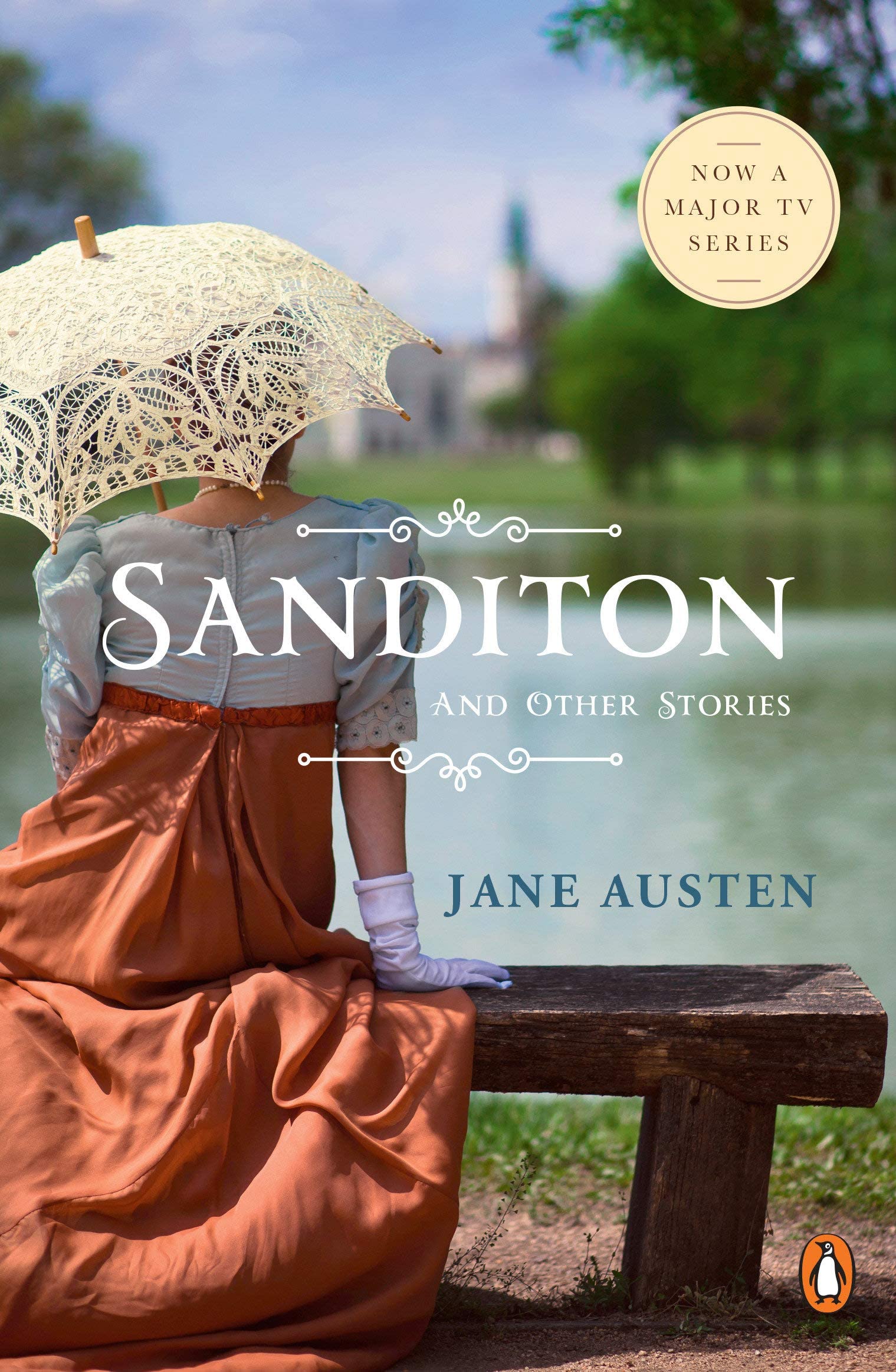 Full Jane Austen 7-book paperback set fanned out showing all seven novel spines and covers