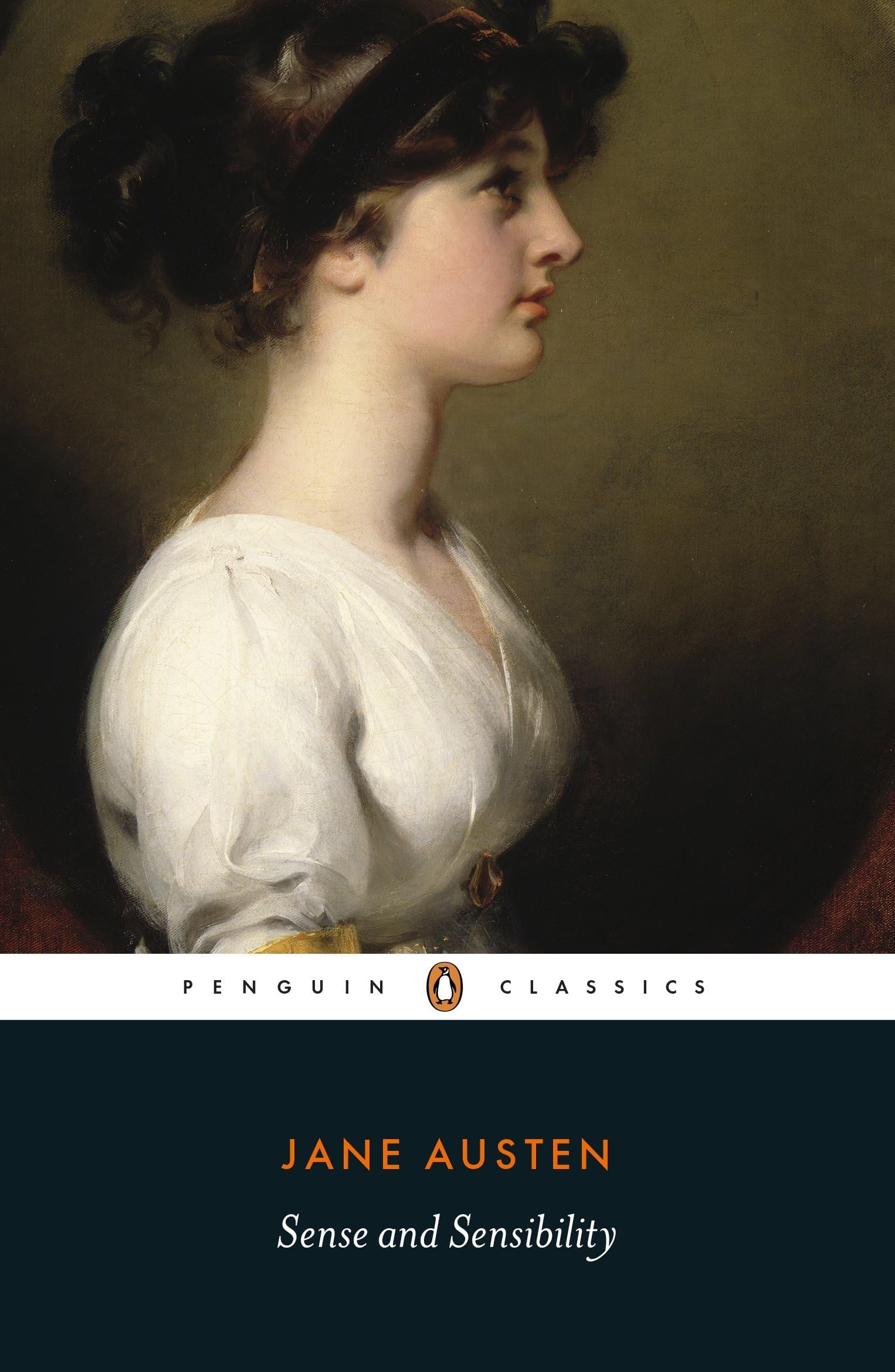 Close-up of Pride and Prejudice paperback cover from the Jane Austen 7 books collection set