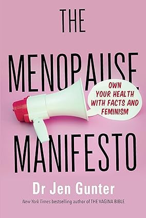 The Menopause Manifesto by Dr. Jen Gunter paperback front cover, part of the 3 books women's health collection set