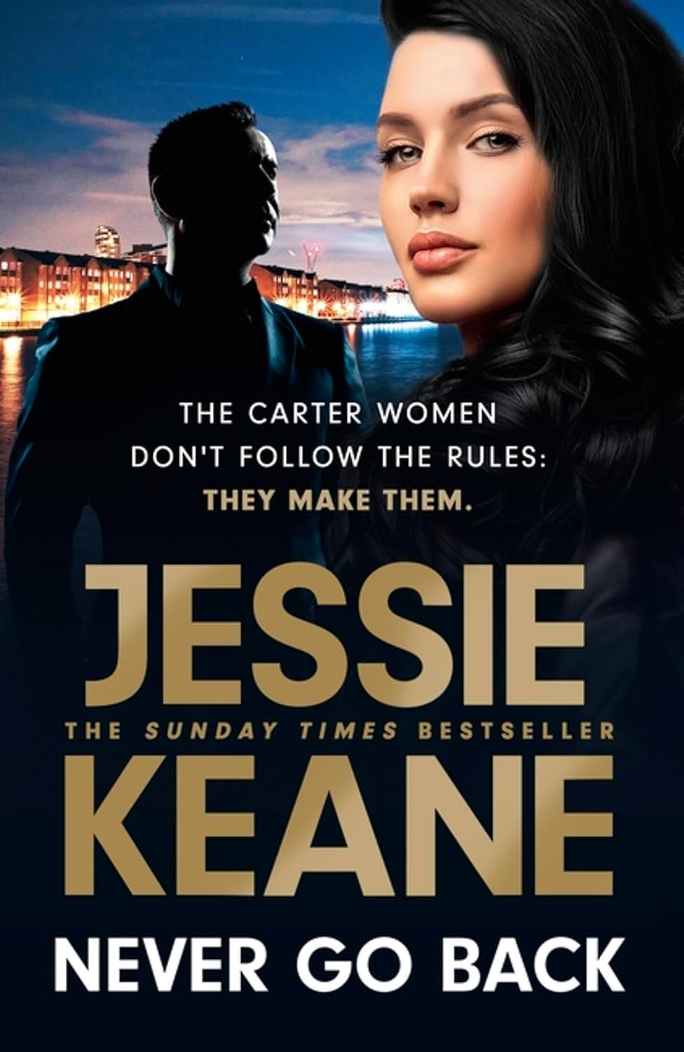 Back cover of the Jessie Keane 3 book paperback crime fiction collection with synopsis text