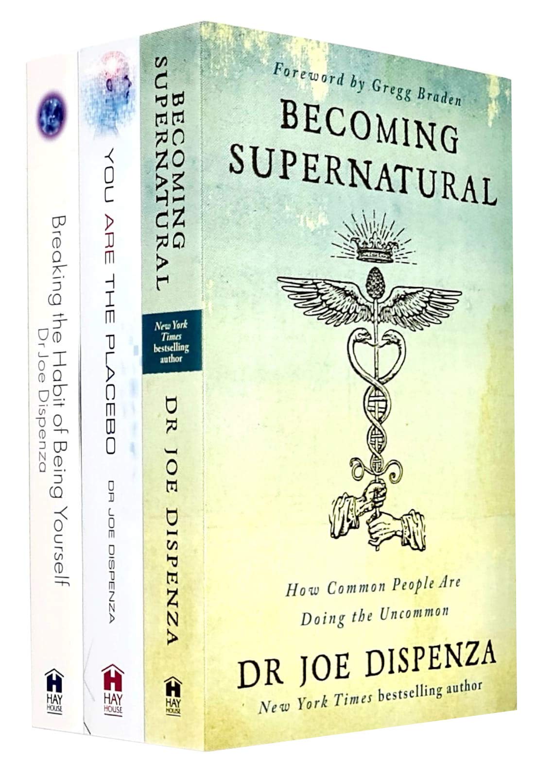 Front cover detail of the Joe Dispenza 3 books collection set paperback edition