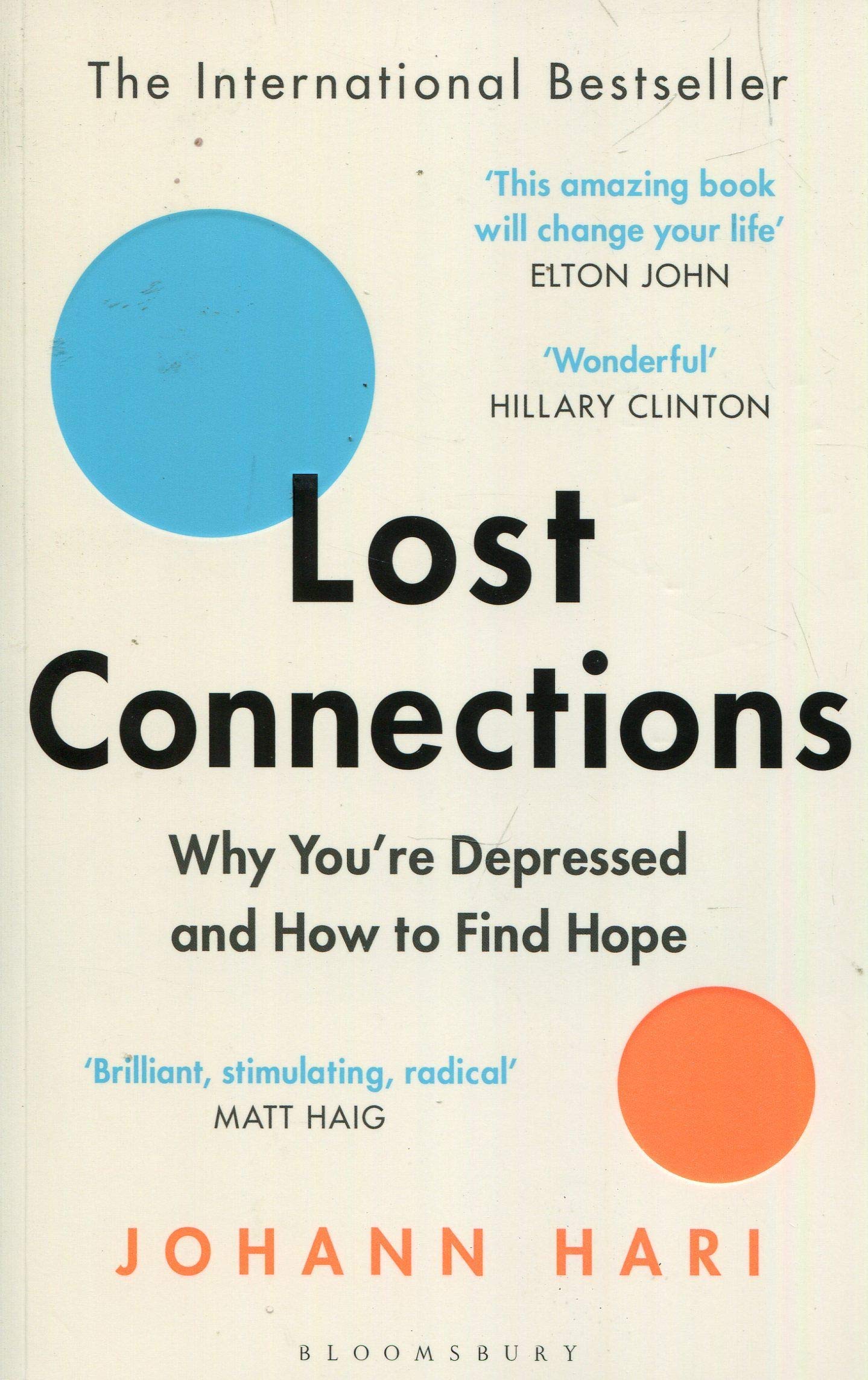 Lost Connections by Johann Hari paperback front cover from the 3 books collection set