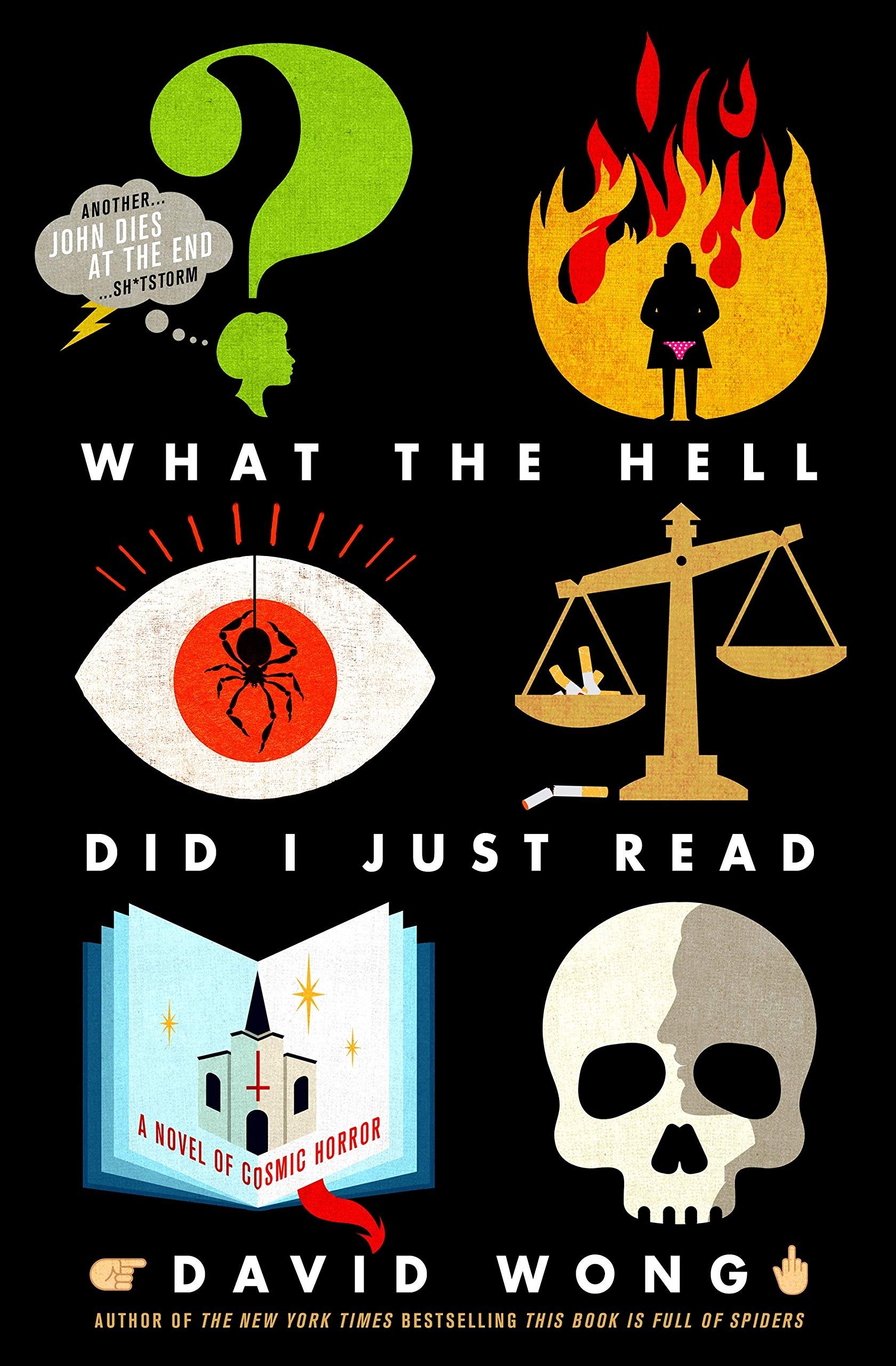 Back cover with synopsis for the John Dies at the End David Wong paperback collection