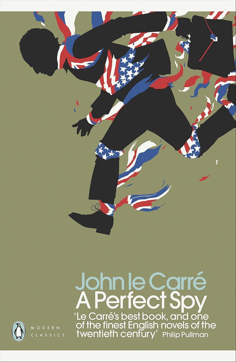 Spines of all four John le Carré paperback novels displayed side by side