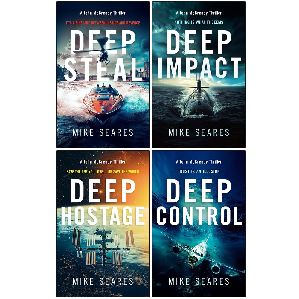 Deep Hostage paperback front cover, book 3 in the John McCready Thriller Series by Mike Seares