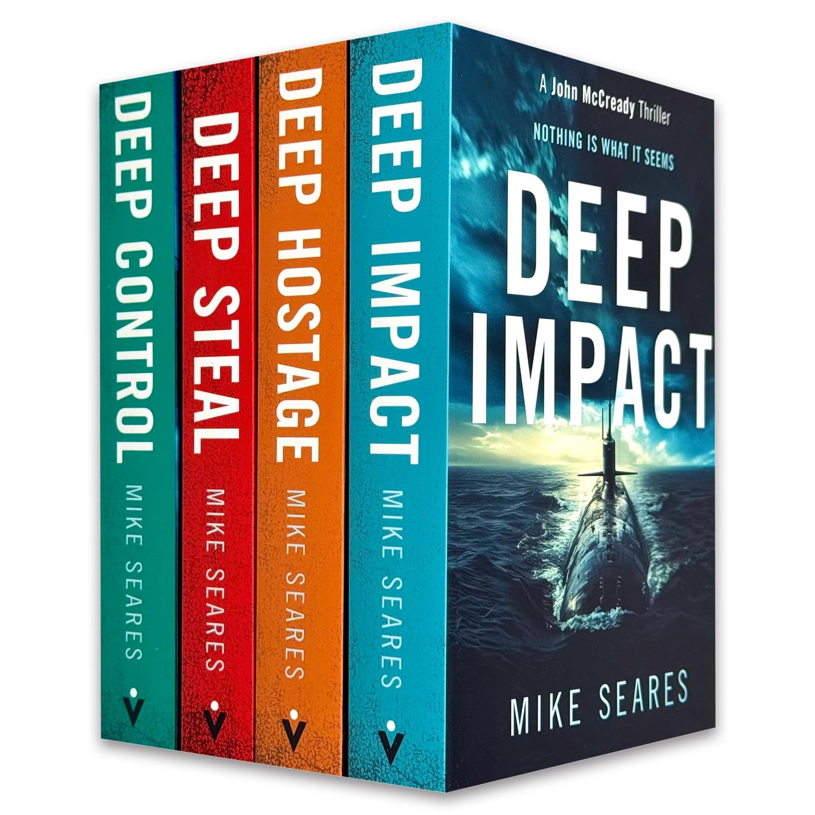 A John McCready Thriller Series 4 books collection set by Mike Seares, front cover of Deep Steal paperback