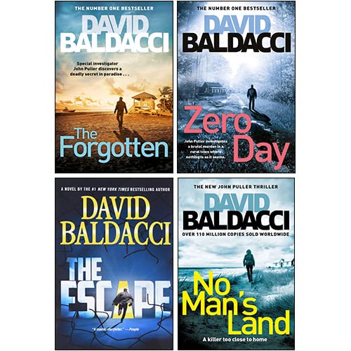 John Puller Series by David Baldacci 4 Books Collection Set - front cover of The Escape paperback