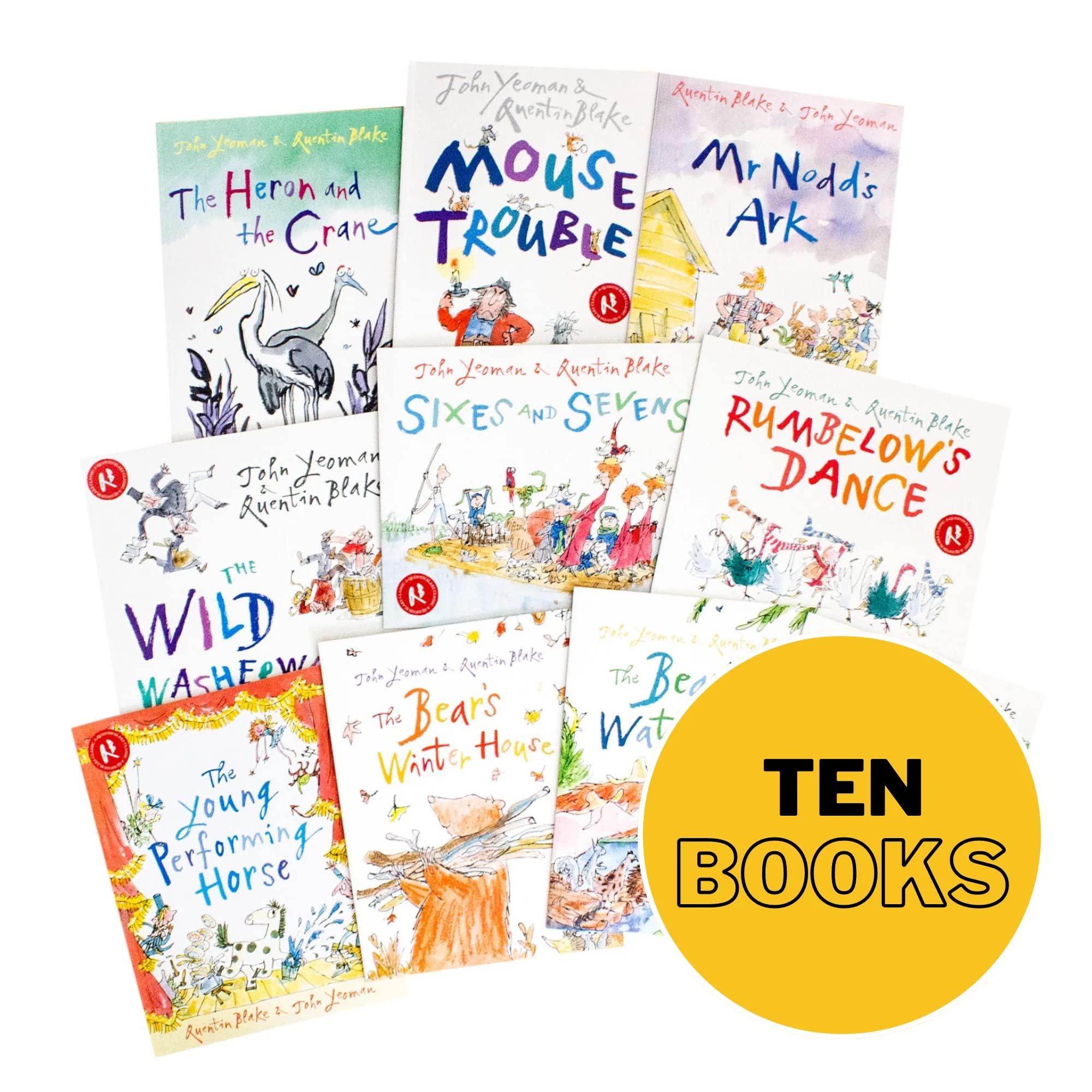 John Yeoman & Quentin Blake Classic Stories 10 Books Collection Set paperback front cover, ages 5-7