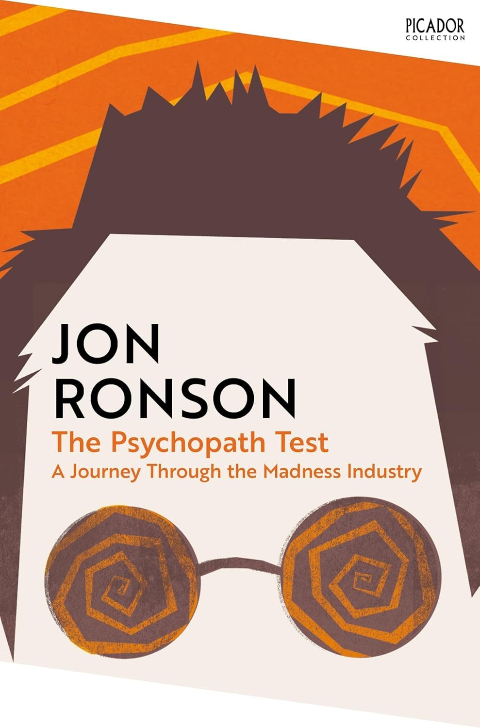 Close-up of The Psychopath Test by Jon Ronson paperback front cover