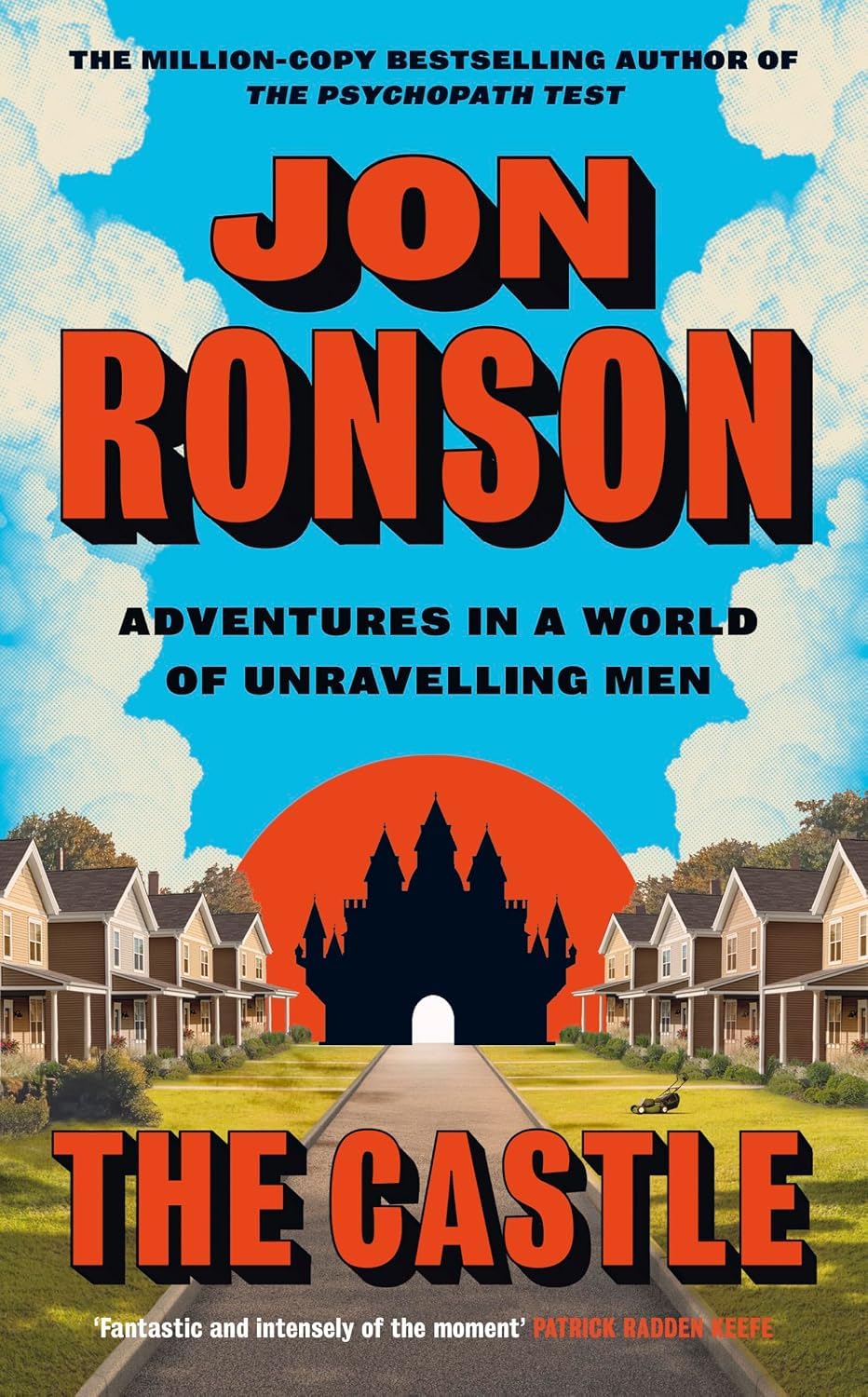 Close-up of The Castle by Jon Ronson hardcover front cover