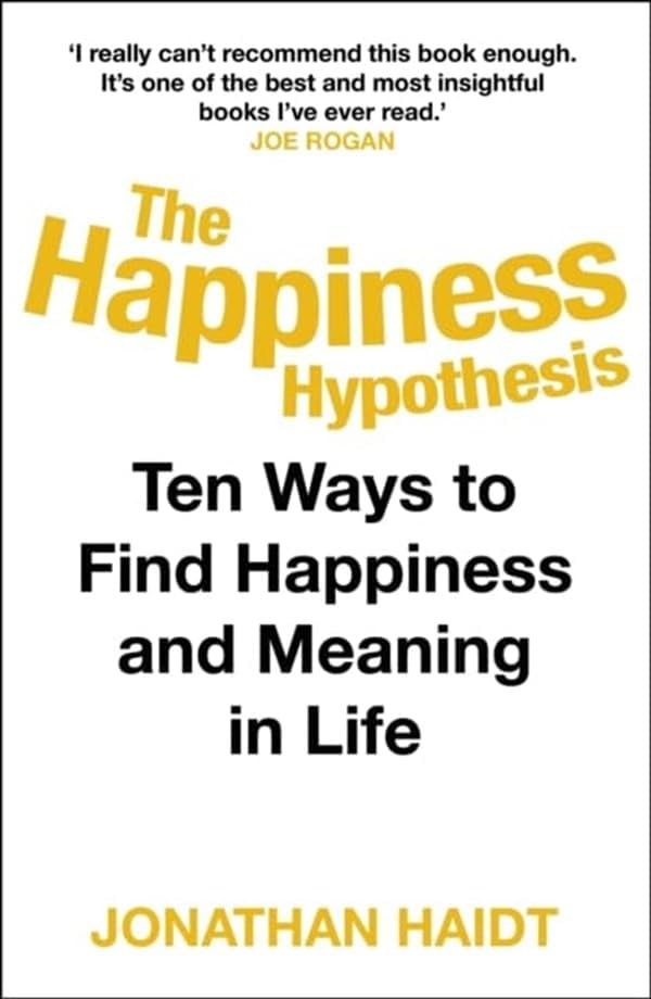 Front cover detail of The Happiness Hypothesis paperback by Jonathan Haidt.