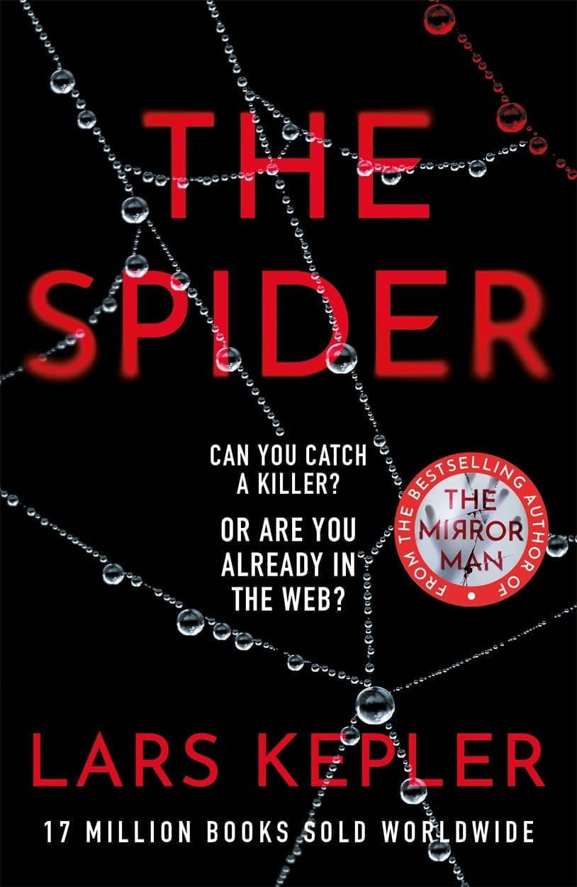 Full Joona Linna 6-book collection set by Lars Kepler shown together, paperback editions of The Sandman, Stalker, Hunter, Lazarus, The Mirror Man, and The Spider