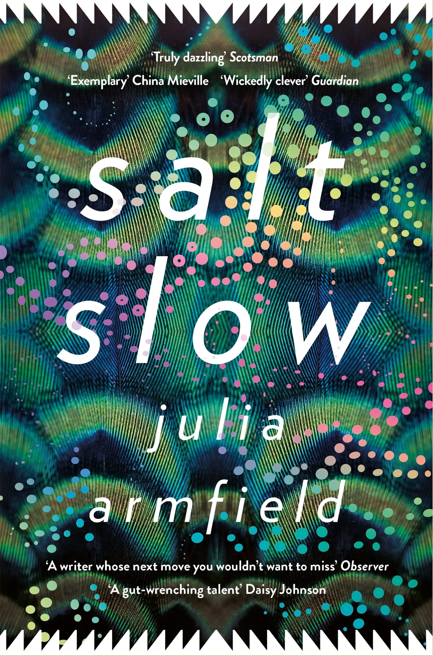Back cover synopsis of Our Wives Under the Sea by Julia Armfield, paperback edition