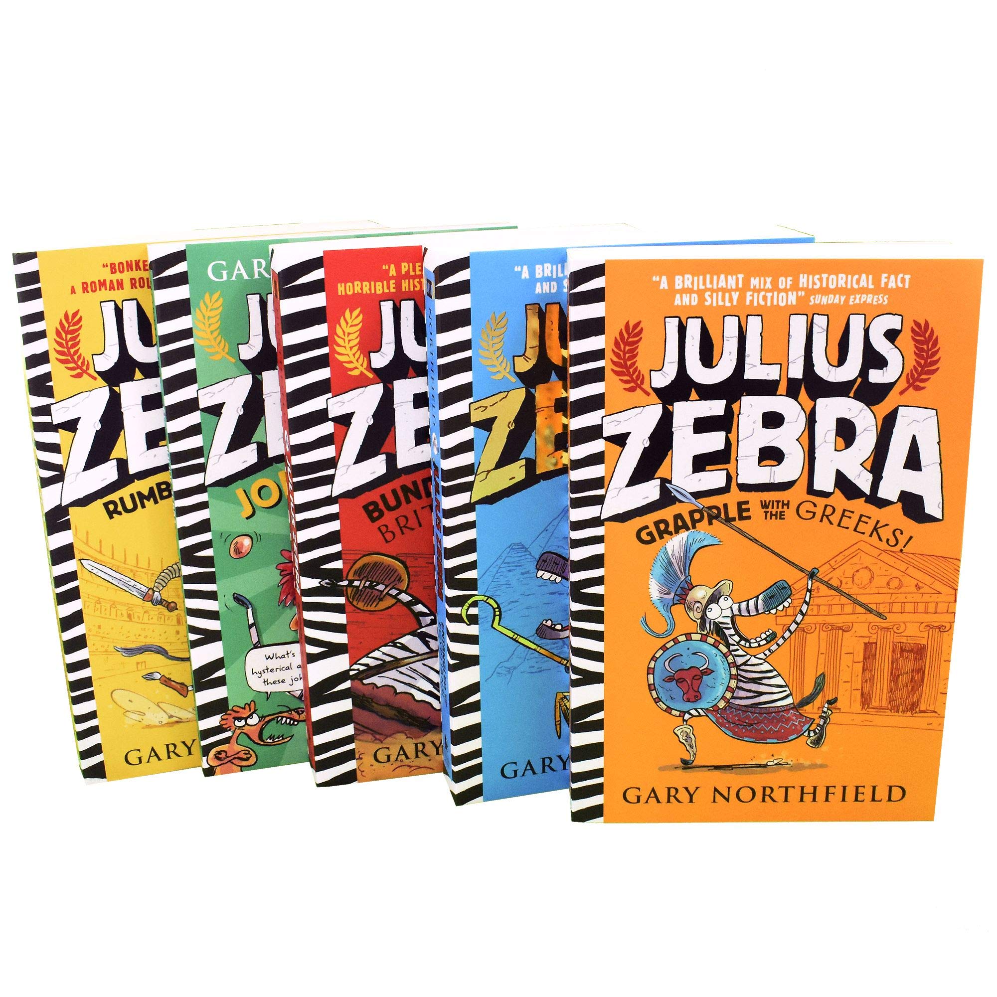Julius Zebra collection back cover and packaging detail for the Gary Northfield box set