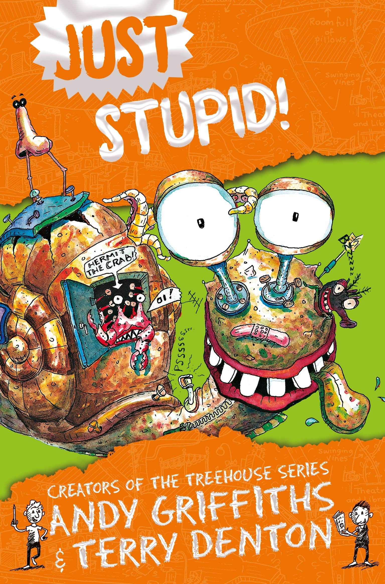 Just Series 3 book paperback set fanned out showing Terry Denton cartoon illustrations on covers