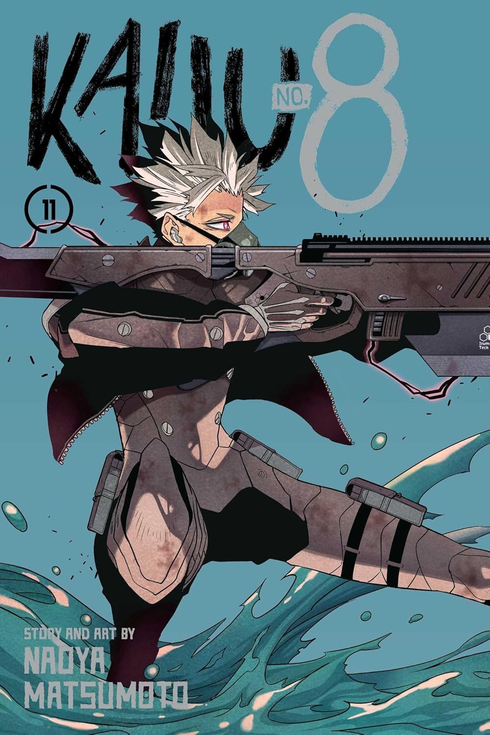 Kaiju No. 8 Vol. 12 paperback front cover, VIZ Media manga by Naoya Matsumoto