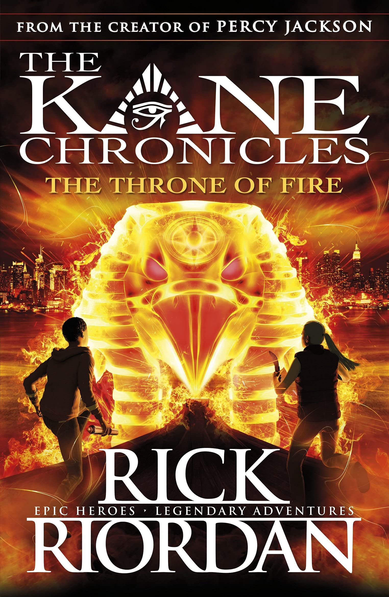 The Serpent's Shadow paperback cover from the Kane Chronicles trilogy