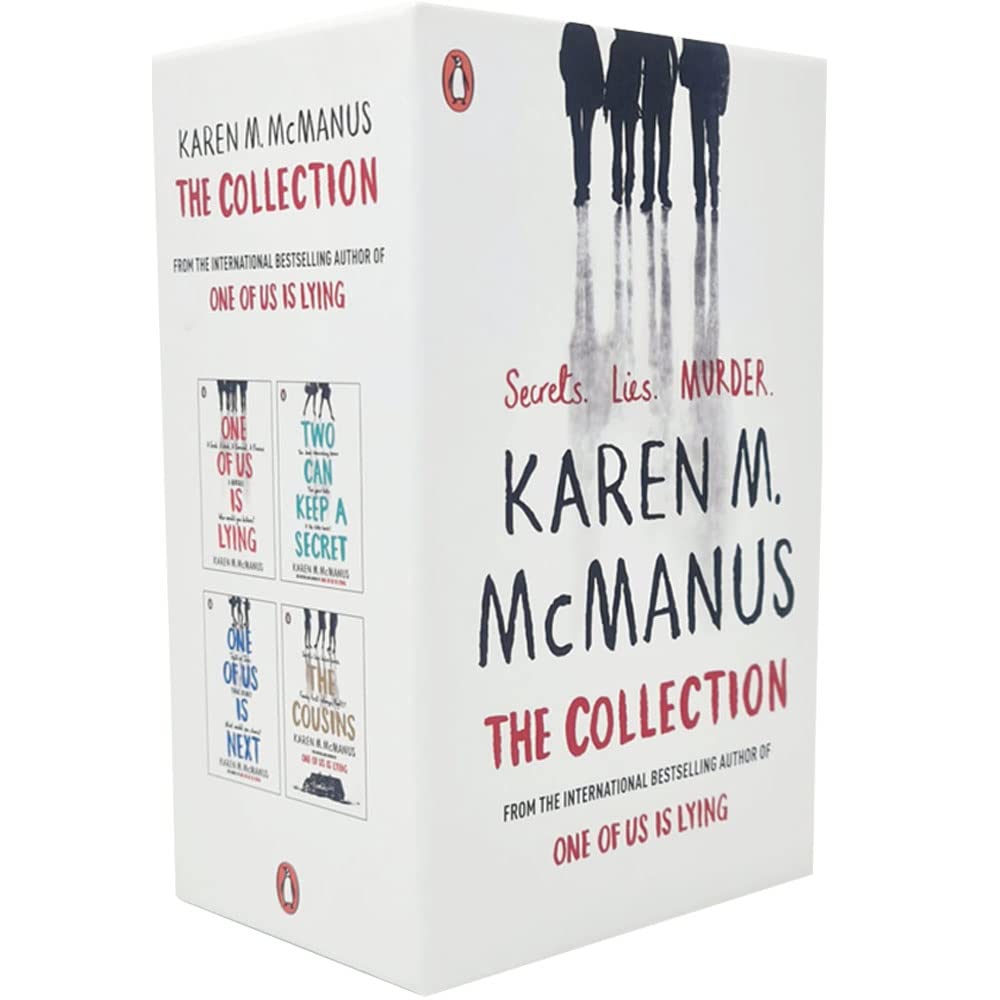 Front cover of One of Us Is Next by Karen M. McManus, paperback sequel included in the 4-book YA mystery collection
