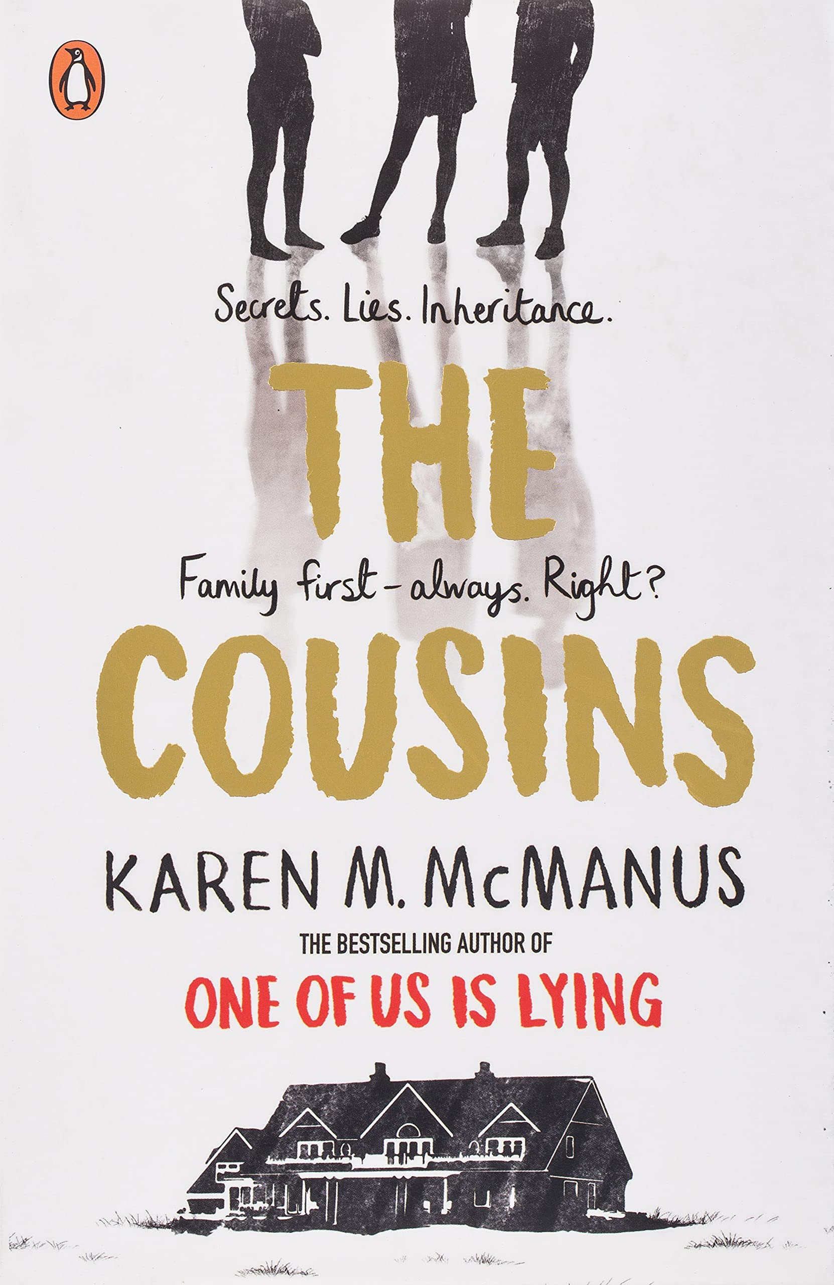 Spines of the four Karen M. McManus paperback books stacked together, showing the complete collection set