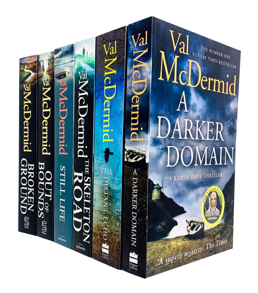 Karen Pirie series by Val McDermid 6-book paperback collection set, front cover of The Distant Echo