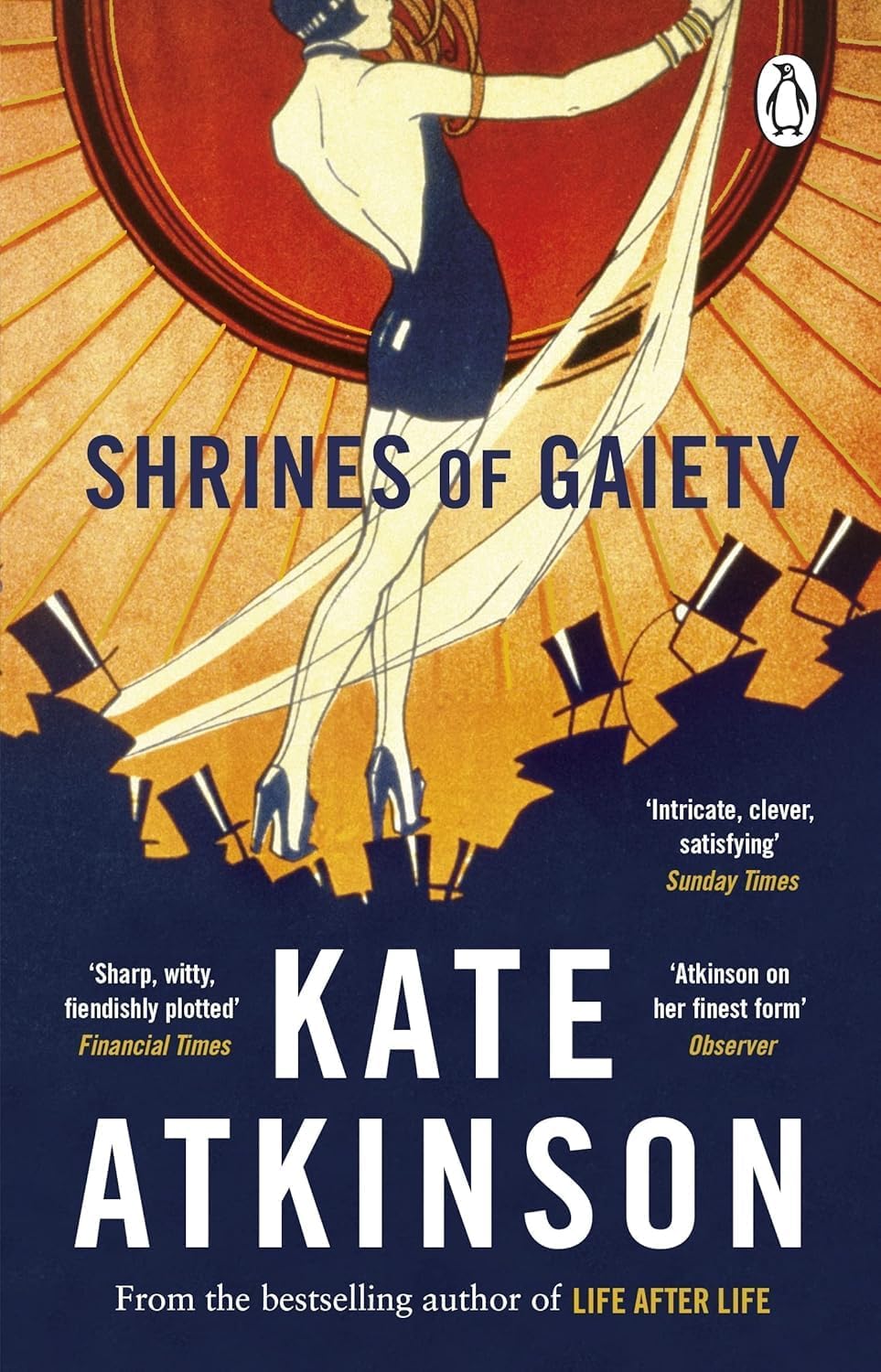 Back cover and blurb detail of one of the Kate Atkinson paperback novels from the 3 book set