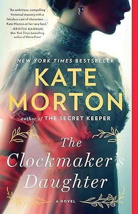 Back cover view of the Kate Morton paperback fiction set showing blurb text and historical fiction cover art